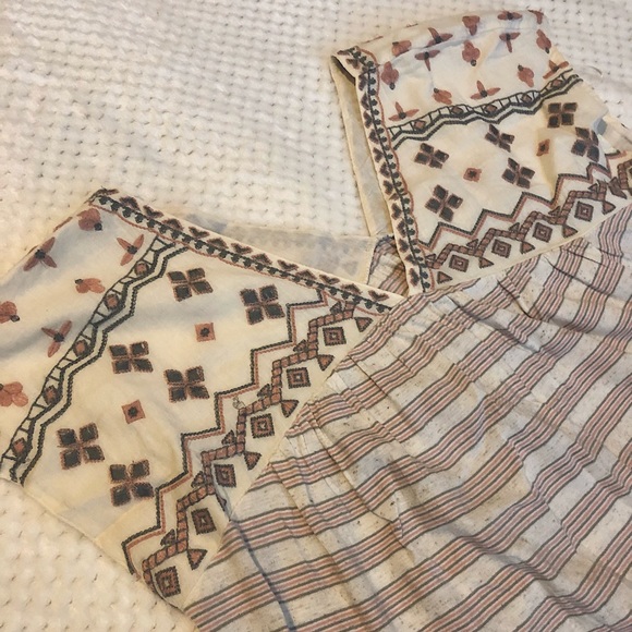 Lucky Brand Embroidered Striped Blouse - Picture 3 of 4